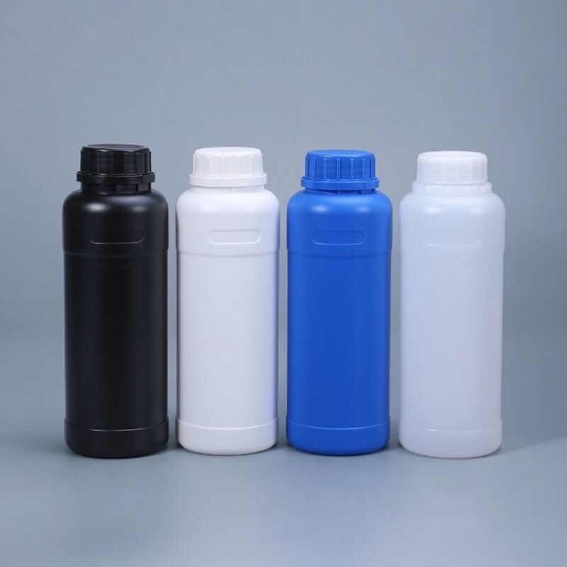 500Ml Lege Ronde Fles Met Deksel Food Grade Hdpe Fles Voor Chemische Vloeistof Lekvrij Opslag Container 1Pcs