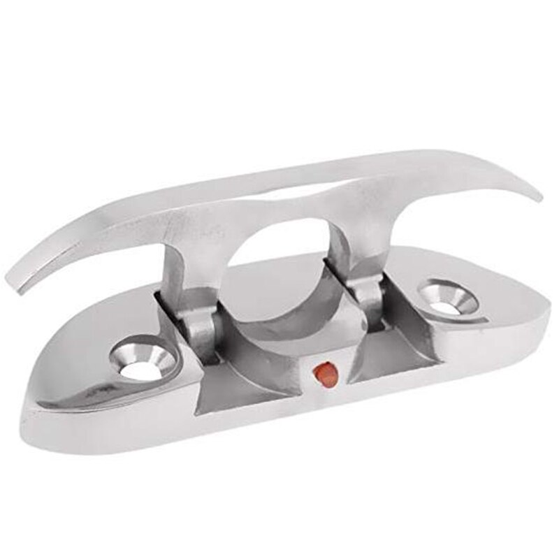 1Pcs Boat Folding Flip Up Cleat Marine Hardware Folding Pull Up Cleat Dock Mooring Cleats