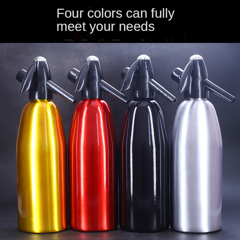 1L Soda Siphon CO2 Dispenser WATER Bubble Generator Cool Drink Cocktail Soda Machine DIY Soda Maker Making Sparking Water