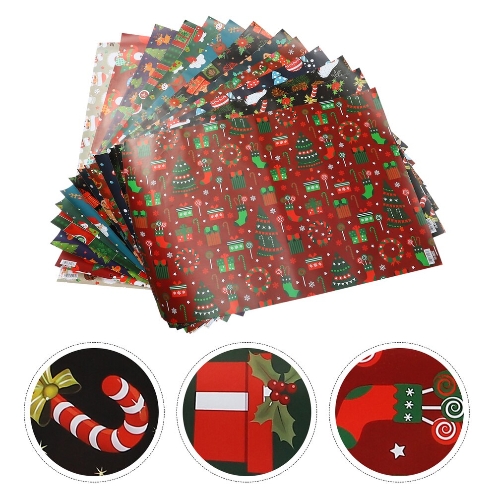 16 Rolls of Christmas Wrapping Paper Christmas Wrapping Roll (Mixed Style): Default Title