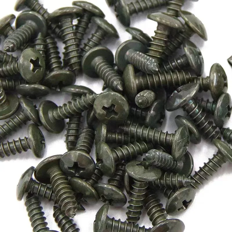 Mixed Car Metal Screw Clips Set U-Type Fastener Clip with Screw Anti-rust Fender Bumper Protection Buckle Iron Sheet Screw