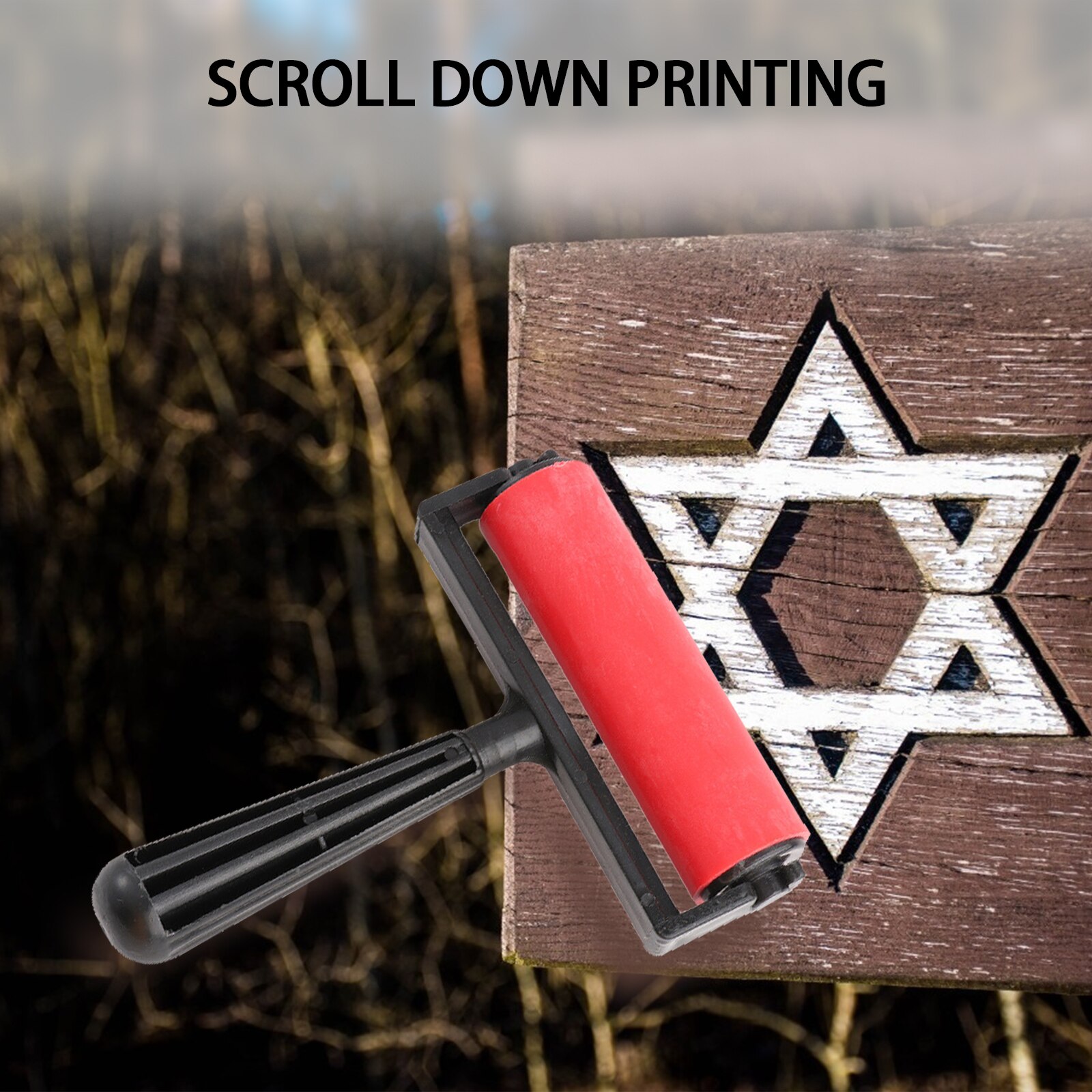 10cm Printmaking Rubber Roller Soft Brayer Craft Projects Ink And Stamping Tools Engraving Roller Art Tool Paint Rollers