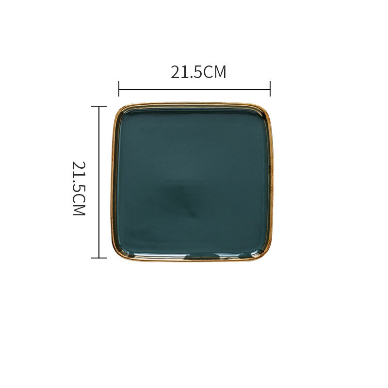 Luxury ceramic tableware, direct selling products, western-style dishes, retro, storage tray plate set dish sets: G