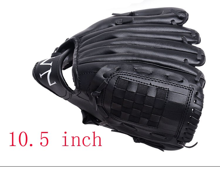 1 stk. udendørs sportsbrun baseballhandske softball træningsudstyr størrelse 10.5/11.5/12.5 venstre hånd til voksen: Brun