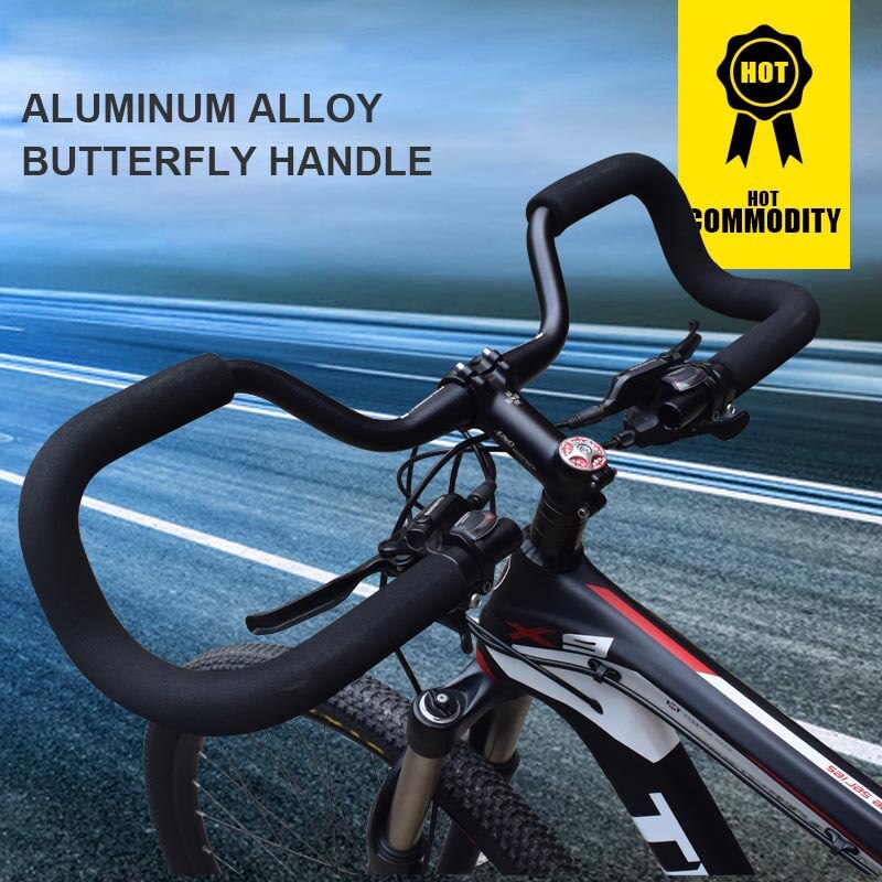 Mountain Bike Butterfly 31.8mm Handlebar Travel Bicycle Rest Handlebar Aluminum Alloy Bicycle Handlebar Bike Accessories