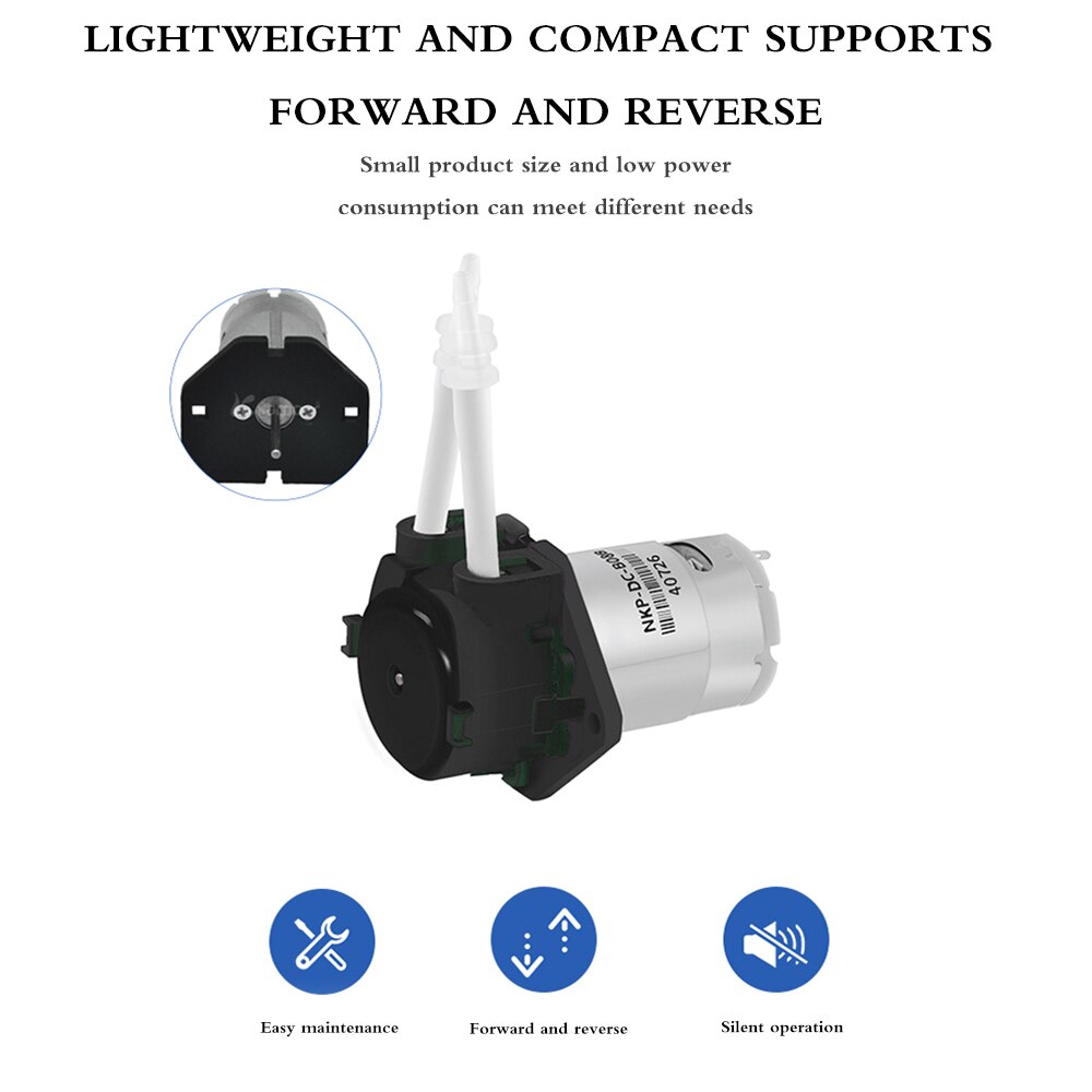 Dosing Pump Peristaltic Pump Dosing Head with Connector for Aquarium Lab Analytic DIY