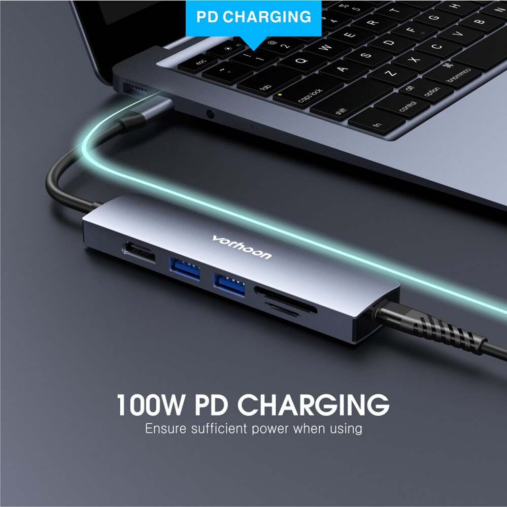 Vothoon USB C HUB Type C to Multi USB 3.0 HUB HDMI Adapter For MacBook Pro Huawei Samsung S10 USB-C 3.1 Splitter 3 Port USB HUB