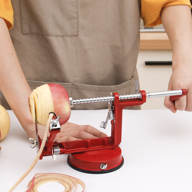 3 in 1 Apple Peeler Hand-cranked Stainless Fruit Peeler Slicing Machine Apple Fruit Machine Peeled Tool Kitchen Tools
