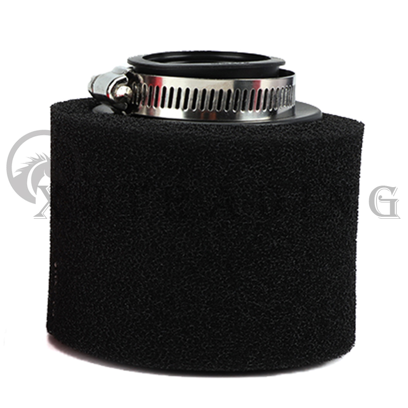 Motorfiets Scooter Dirt Pit Bike Bromfiets Onderdelen 35mm 38mm 42mm 45mm 48mm 50mm 60mm Bocht Elleboog Hals Schuim Luchtfilter Spons Cleaner: Zilver