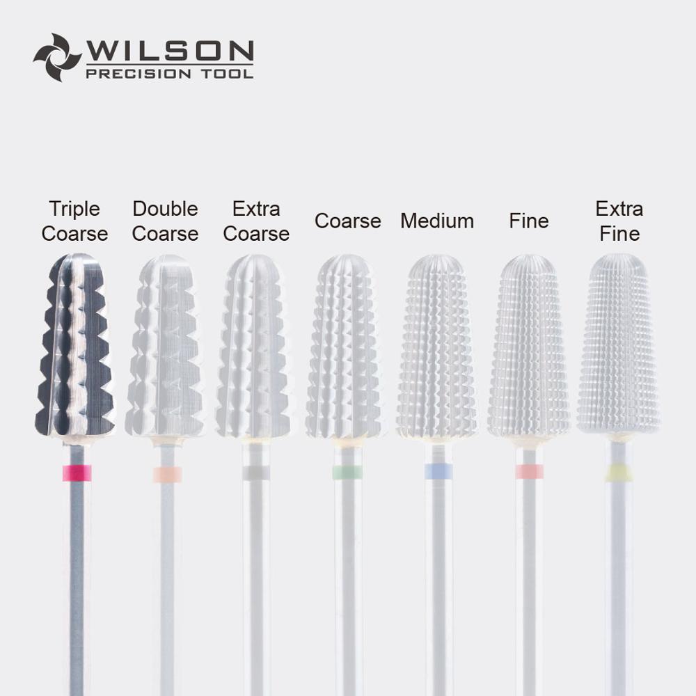 Broca de carburo de tungsteno WILSON, el más rápido para quitar acrílicos y geles, direccional (solo para uso con la mano derecha): 1PC 3XCoarse
