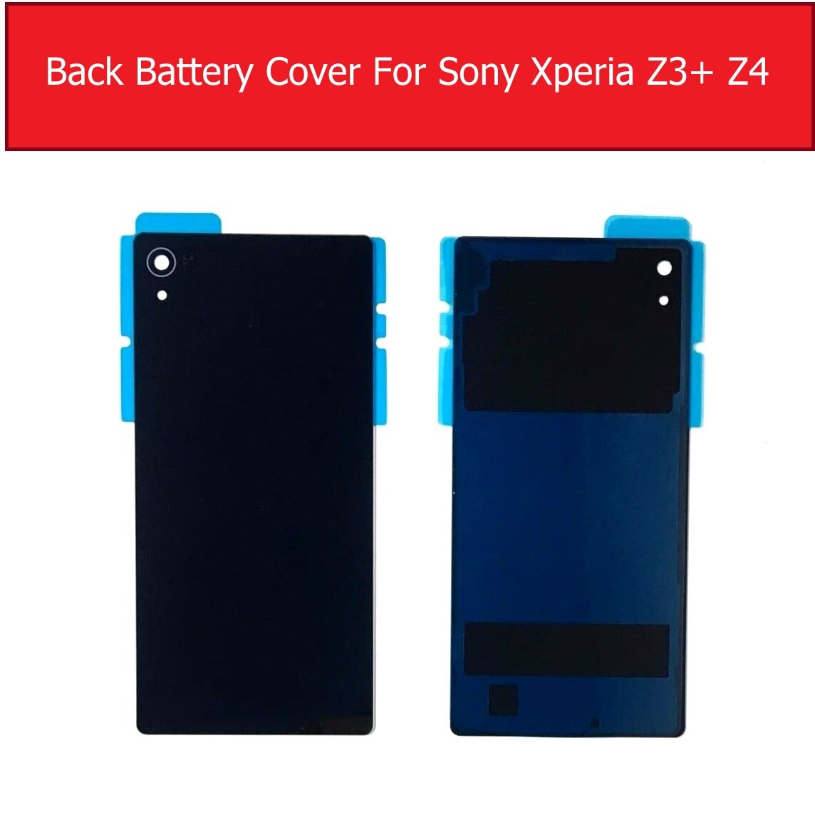 Back Battery Door Housing Glass Cover for Sony Xperia Z4 Z3+/Z3 Plus E6553 E6533 SO-03G Rear Glass Cover case + 1piece Film free