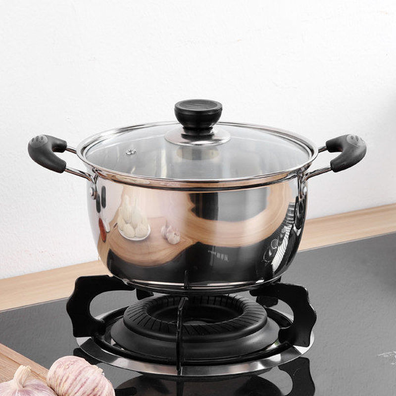 Stainless Steel Thickened Soup Pot Non-stick Pot Small Stew Pot Soup Pot Household Porridge Practical Pot Gas Induction
