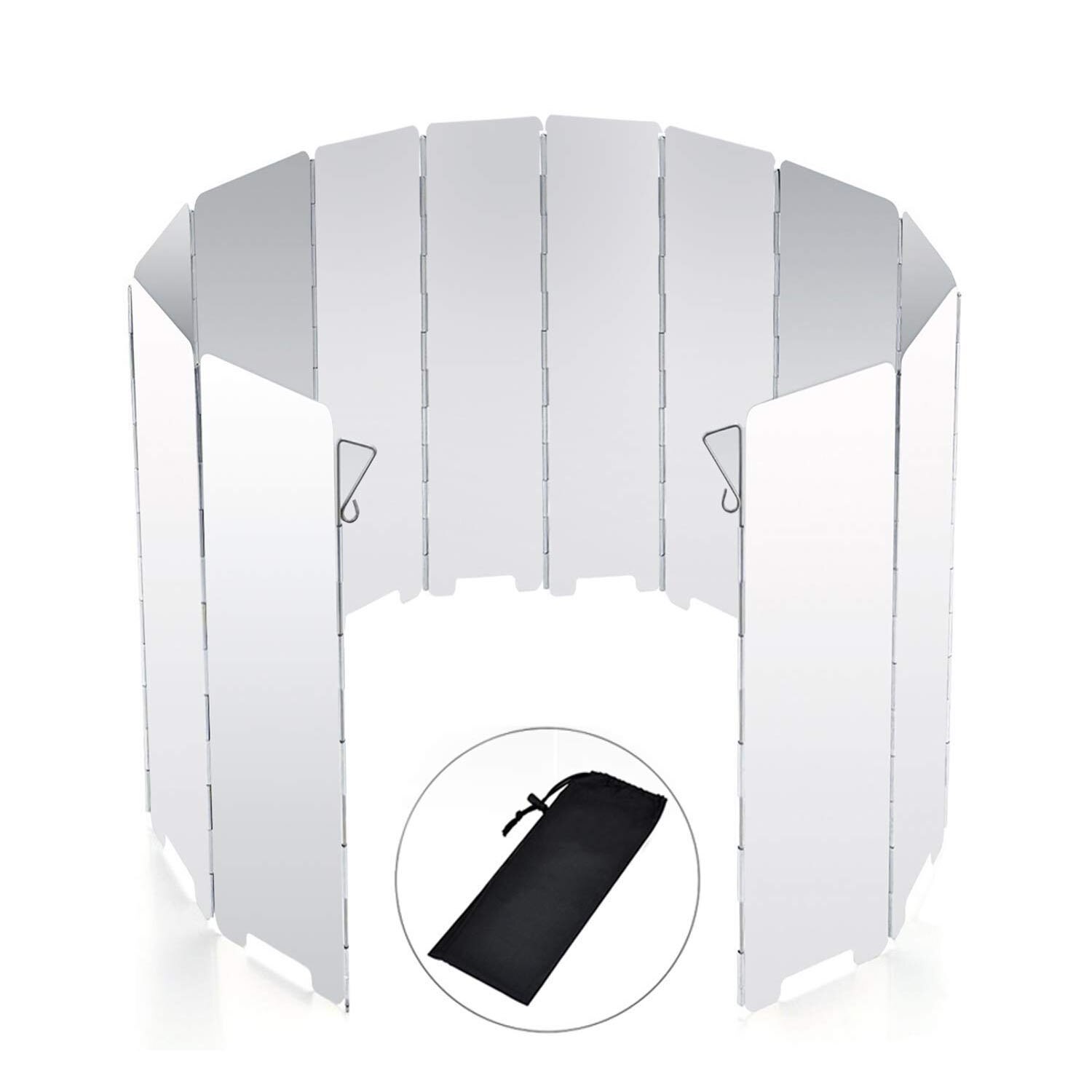 Camping Kachel Voorruit 12 Platen Ultralight Folding Camp Stove Voorruit Draagbare Camping Stove Voorruit Gebruik Alcohol Stov