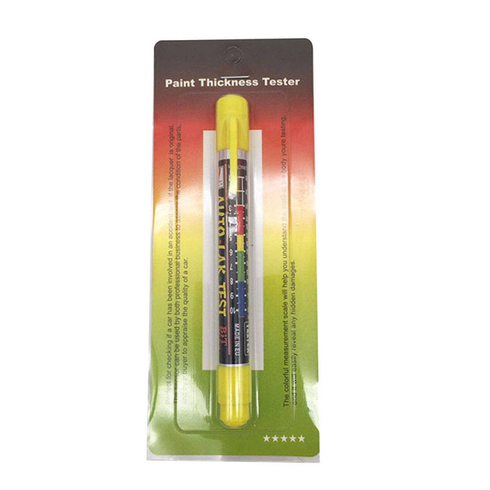 Russische Auto Lak Test Auto Verf Dikte Tester Meter Gauge Crash Controleren Test Verf Tester Met Magnetische Tip Schaal Geven: Default Title