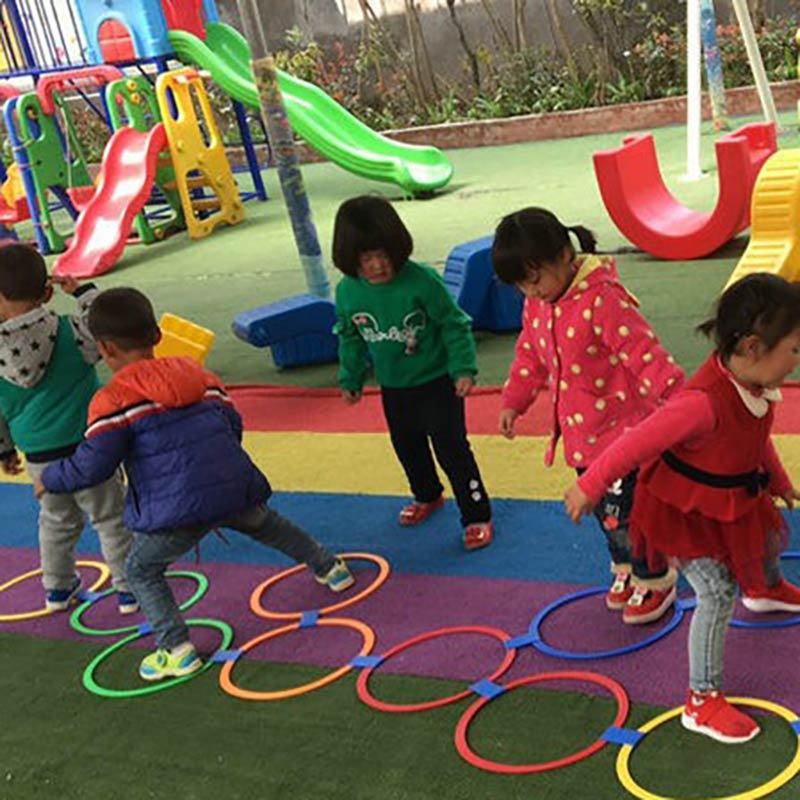 Anillo de formación de fútbol de 30cm y 40cm para niños, aros para agilidad, accesorios coloridos para entrenamiento deportivo, 10 Uds.