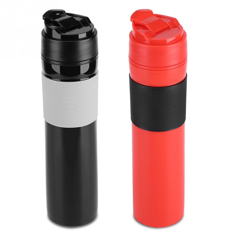 350ml Tragbare Französisch Presse Kaffee Flasche Kunststoff draussen Vakuum Kaffee Kolben Filter Kaffee Tasse Reisen Kaffee Becher für Kaffee