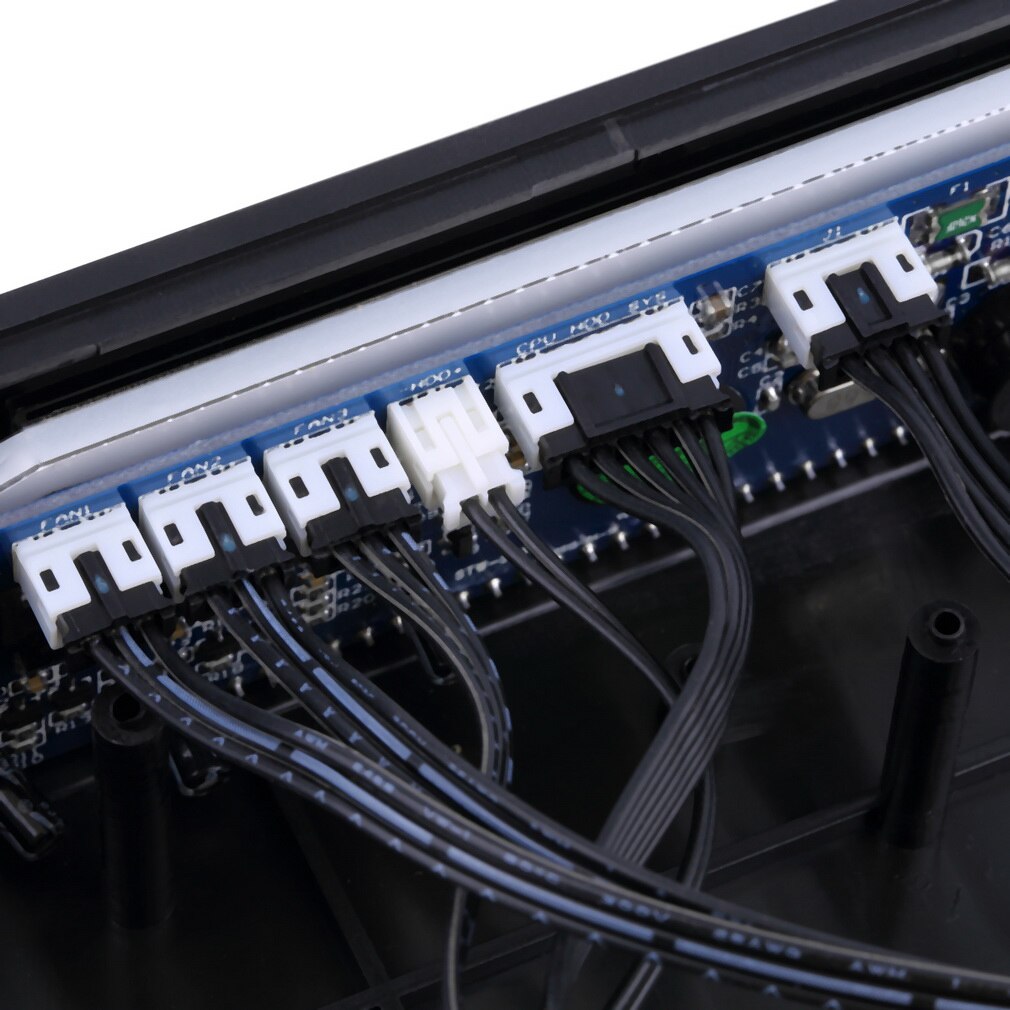 ! LCD Panel CPU Fan Speed Controller Temperature Display 5.25 inch PC Fan Speed Controller