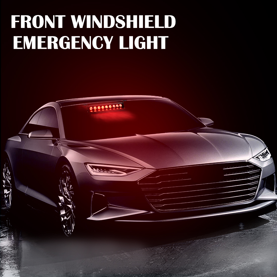S1 9 luces LED de advertencia para coche, linternas estroboscópicas, indicador de salpicadero de emergencia, 12V, Ultra brillante, rojo, azul, amarillo y blanco