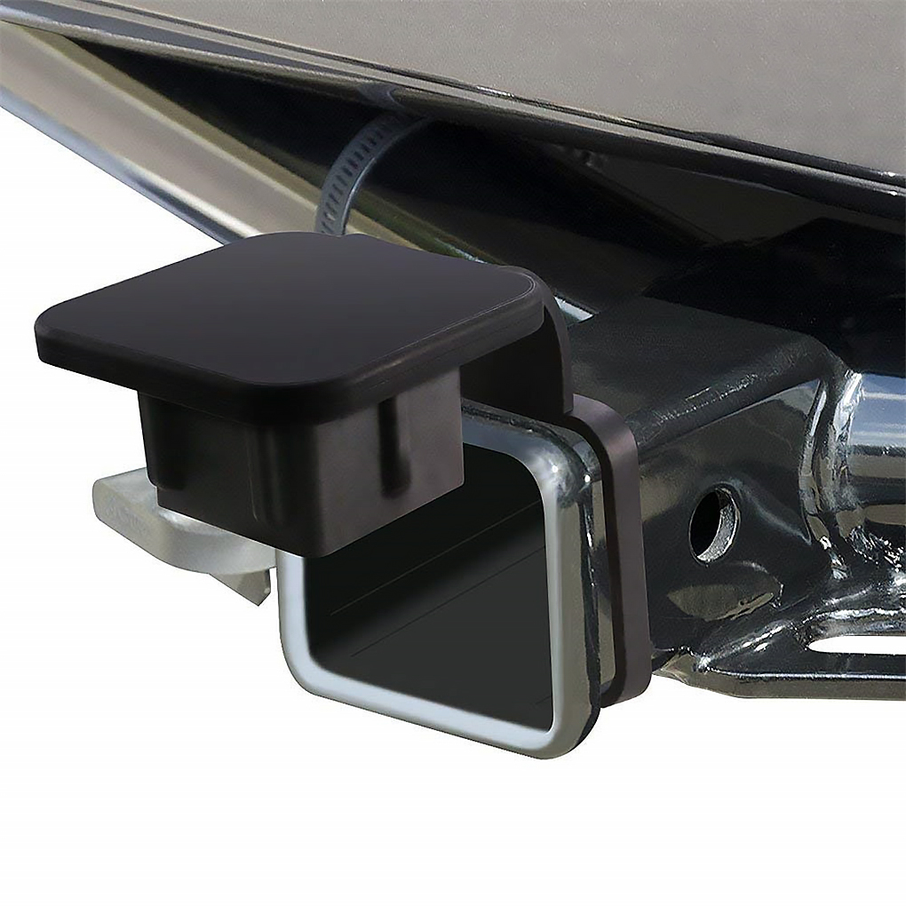 Universal Trailer Hitch Tube Cover Rubber Waterproof Cap Insert Replacement Automotive Accessory
