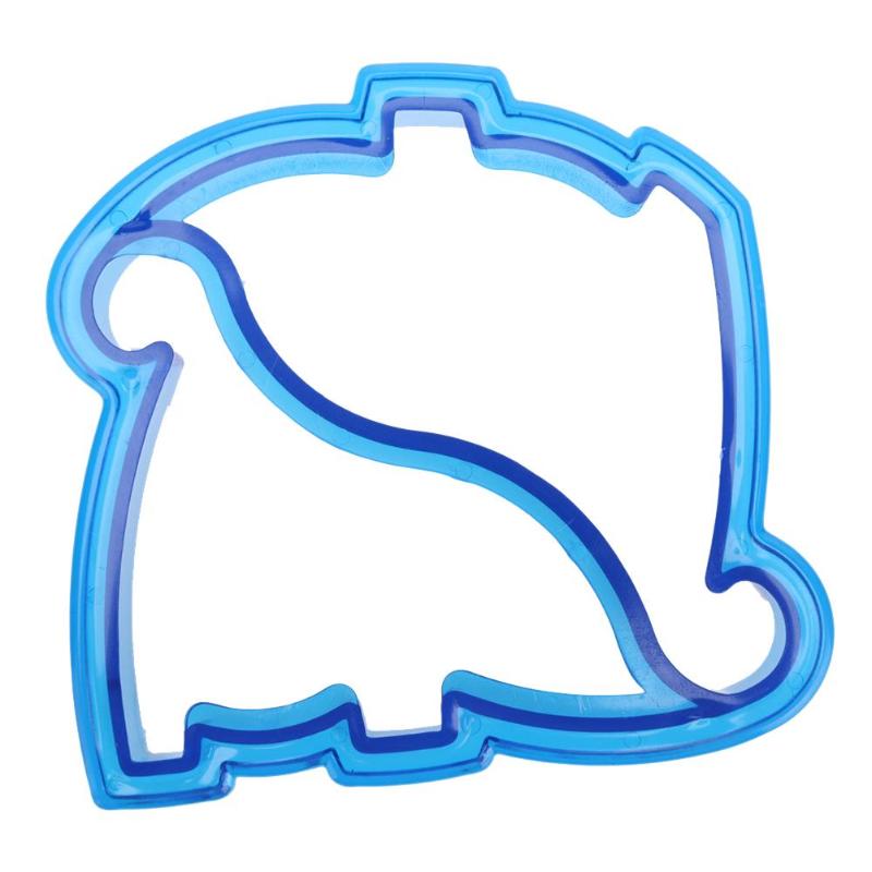1pcs Food Grade Plastic DIY Sandwiches Cutter Mould Food Cutting Die Bread Biscuits Mold Home Caking Tools: (Dinosaur)