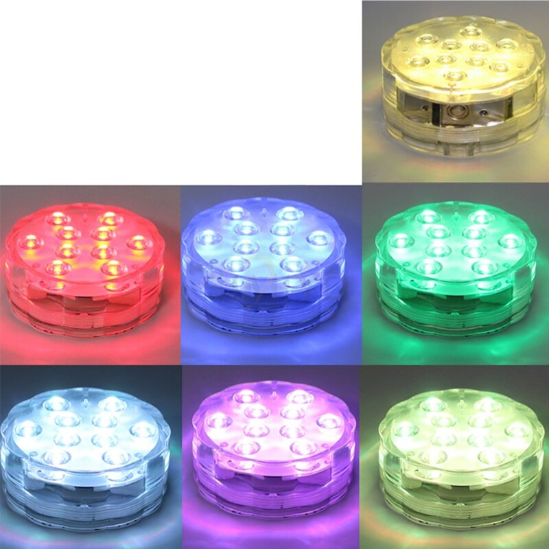 LED Remote Control Submersible Light Color Changing Waterproof Diving Lights