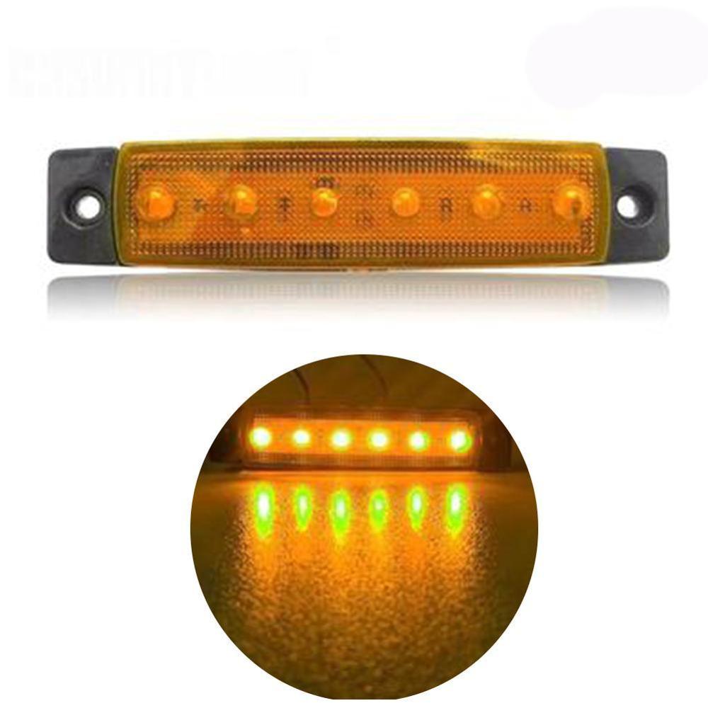 4PCS LED light 12V 24V White Red Orange Truck Trailer Indicator Marker kart caravan Pickup Lamps Side tractor