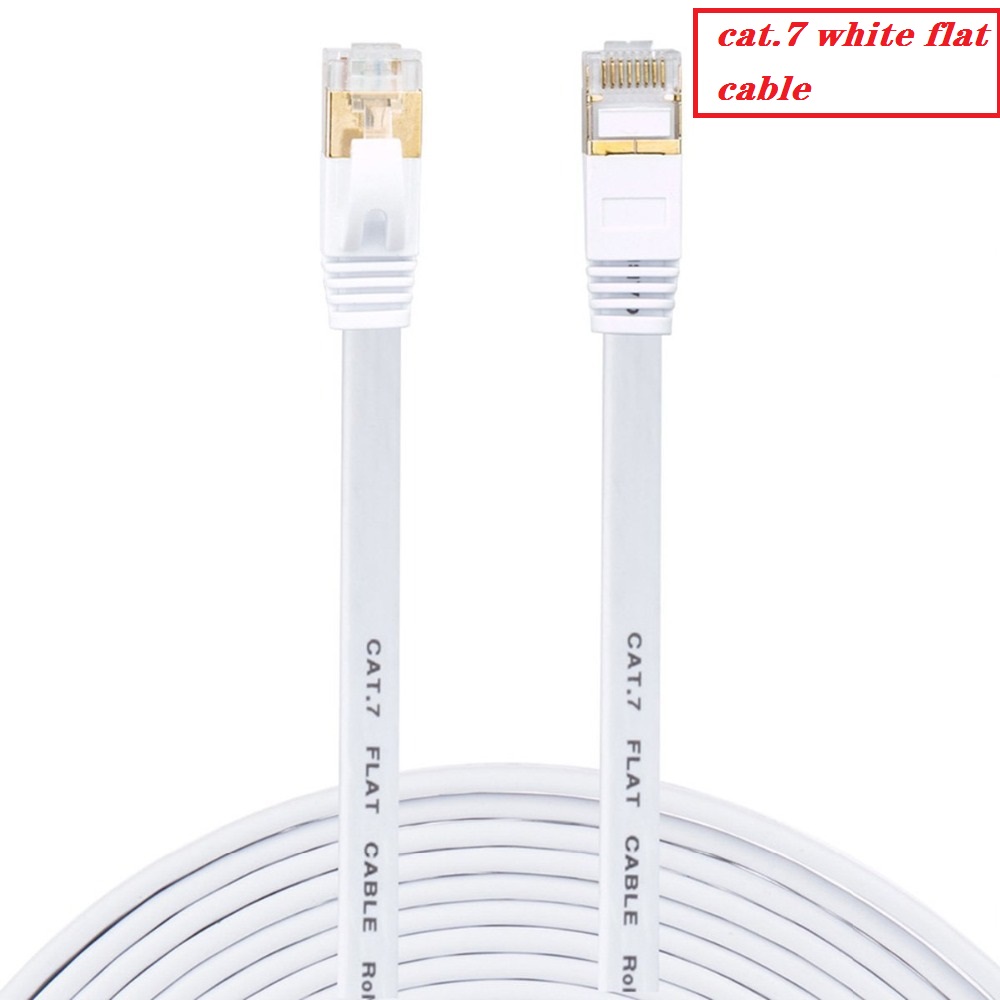 Lnyuelec CAT7 RJ45 Patch Ethernet LAN Network Cable For Router Switch gold plated cat7 network cable RJ45 8P8C GOLD PLATED PLUG