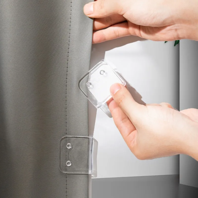 10/2szt. Klipsy robić zasłna prysznicowych Uchwyt z haczykiem anty pluśnięcie rozlanie Wiatroodporny klips robić zasłna prysznicowych na bocznic Akcesoria łazienkowe