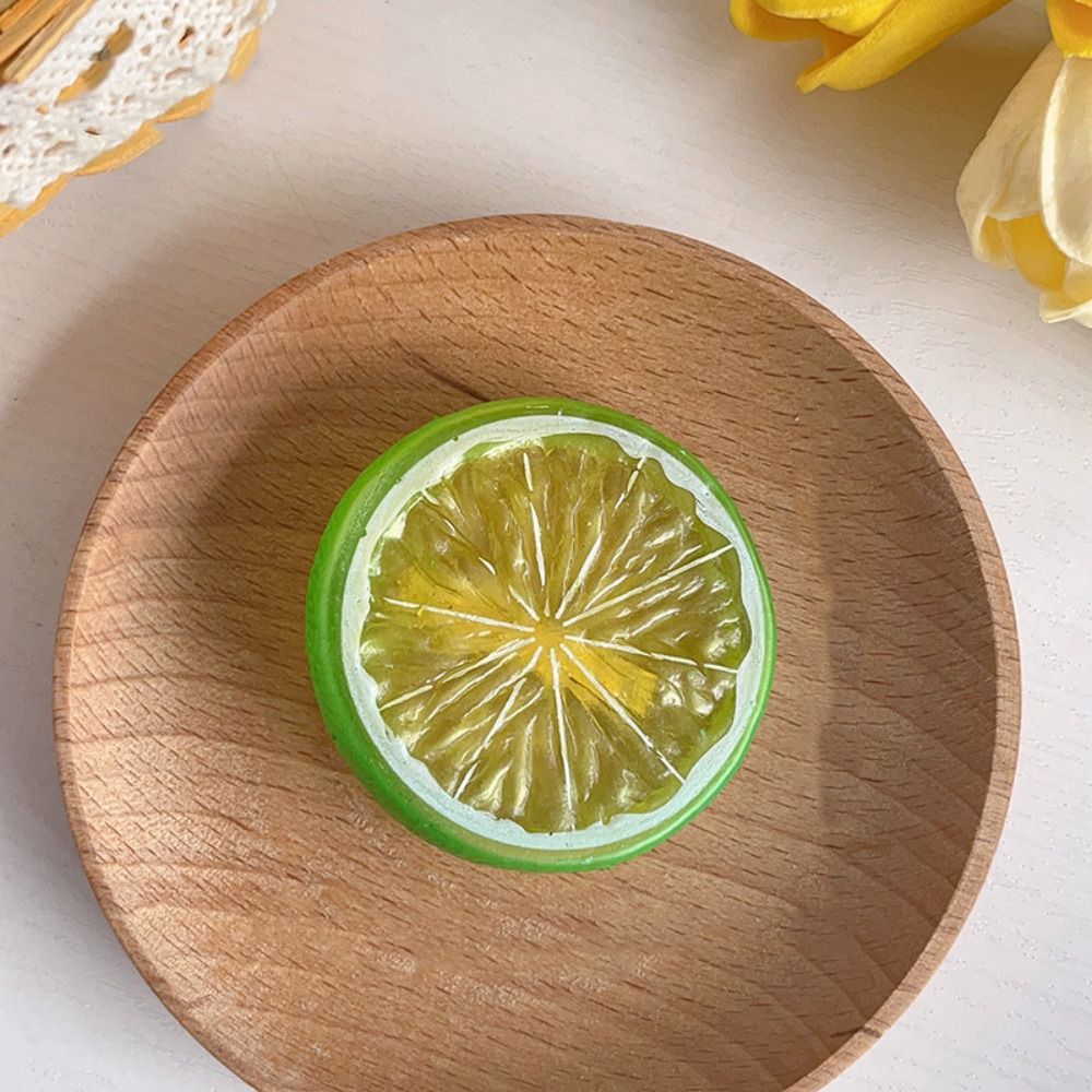 Horquilla de fruta de simulación de cereza dulce, comida falsa de limón, pinza para el pelo bonita, accesorios para el cabello de dibujos animados para mujer, diario: Azul