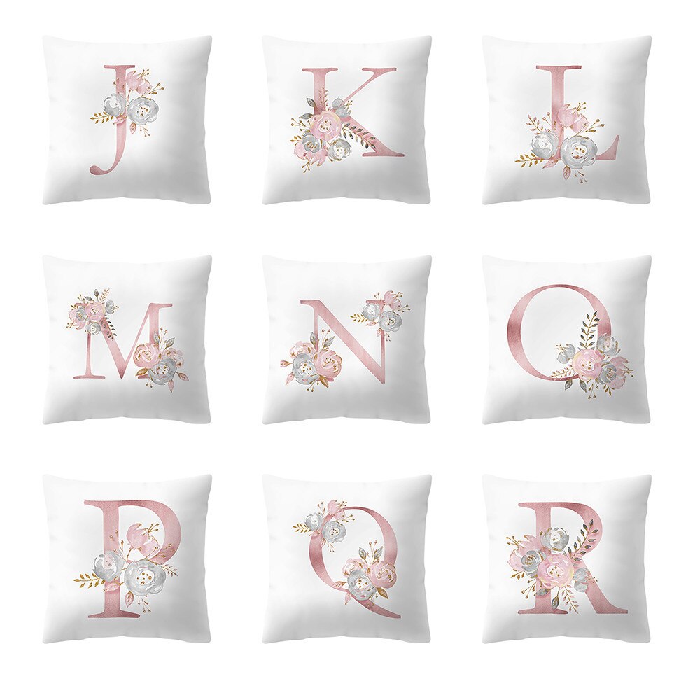 45x45 cm Kinder Zimmer Dekoration Brief Kissen Englisch Alphabet pillowcasesSupport and