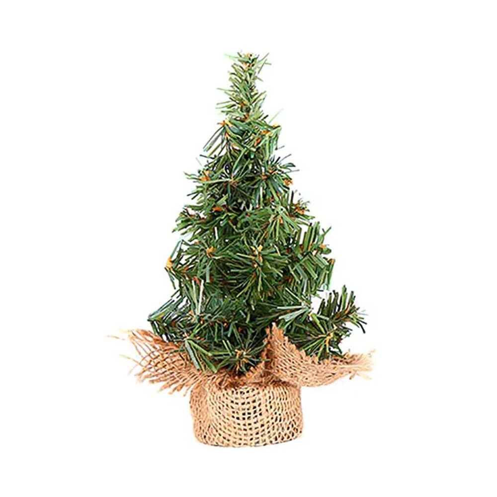 Kunstig bordplade mini juletræ dekoration festival miniature træ 20cm/30cm jul fest dekorationer til hjemmet graden: 20cm