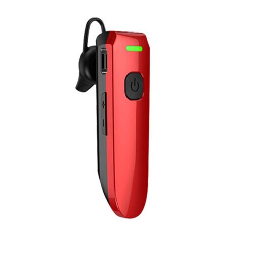 Wireless Earhook Mini Walkie Talkie Intercome Bluetooth Restaurant Hotel PMR Ear Hook Bluetooth-compatible Headset Two Way Radio: 1pcs red