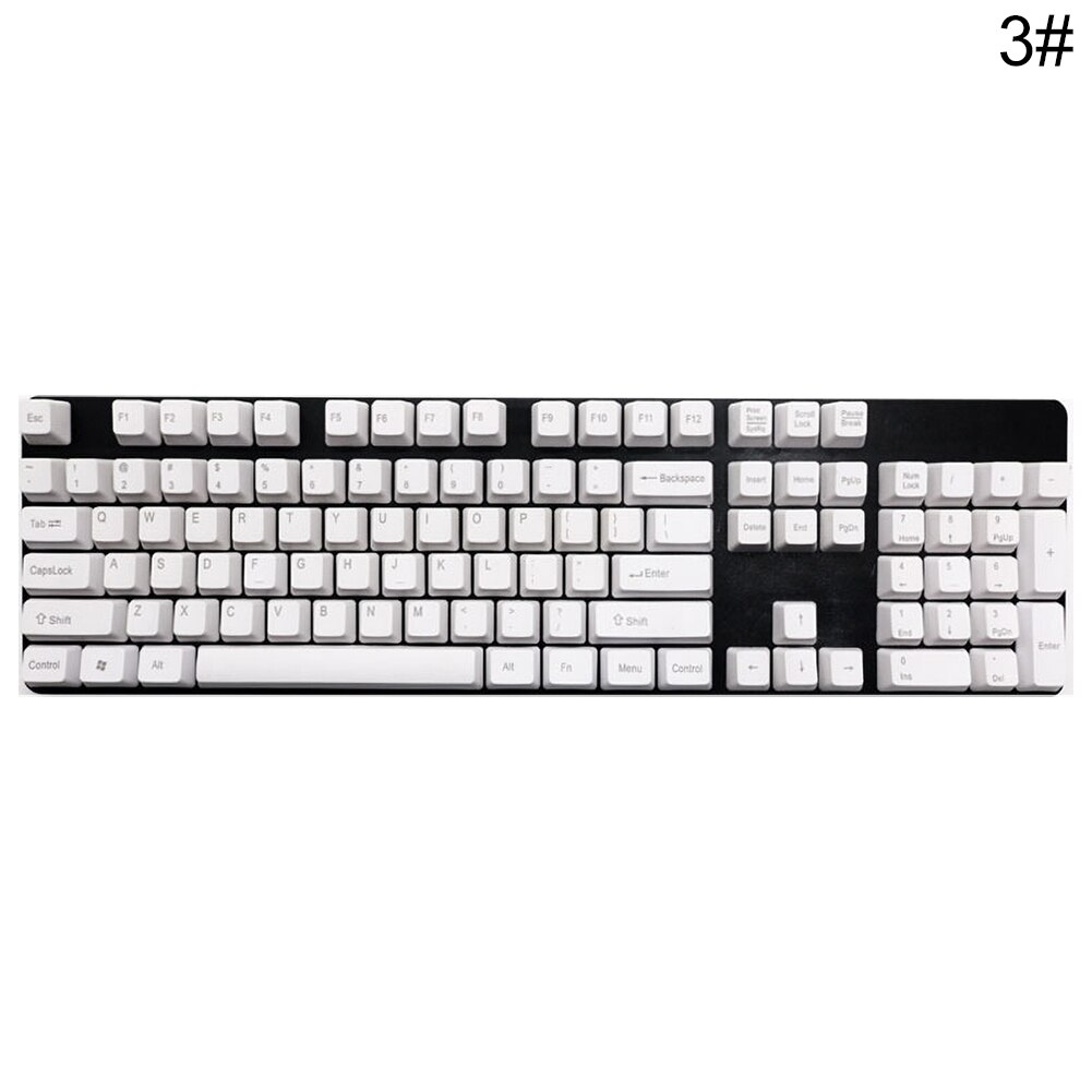 Juego de teclas universales ergonómicas para teclado mecánico Cherry MX, accesorios para teclados, 108 Uds.: 3