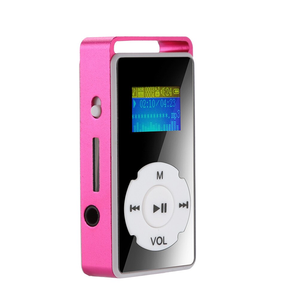 HIPERDEAL Portable Digitale MP3 Speler Lcd-scherm Ondersteuning Micro SD TF Card 32g Cool Spiegel Music Media Player YY12: C