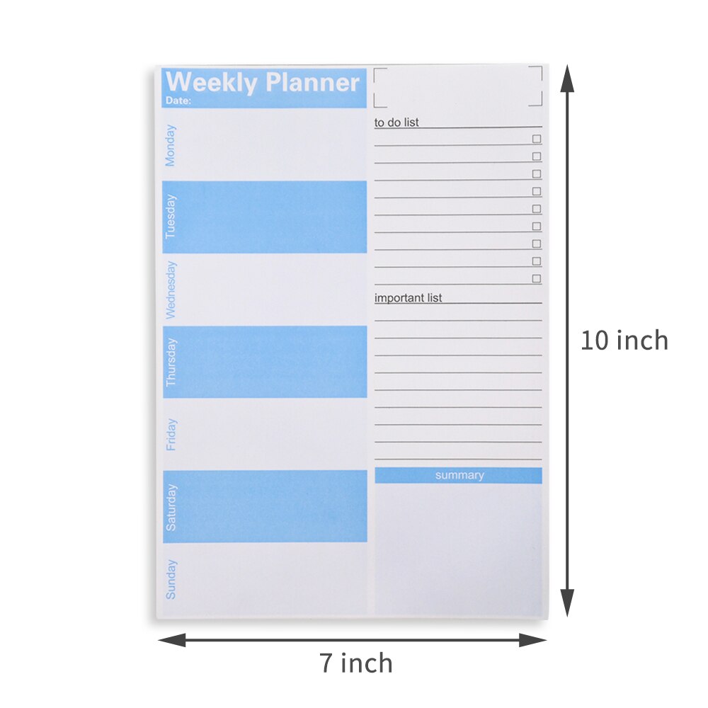 Meal Planner Pad, Man Week Meal Pad,7X10 Inch Notepad for Shopping List & Daily Planning Checklist for Convenient Shopping