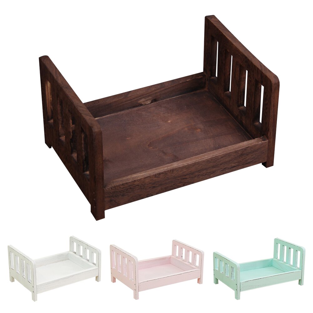Crib Detachable Basket Wood Bed Accessories Photo Shoot Infant Baby Photography Background Studio Props Sofa Posing Newborn