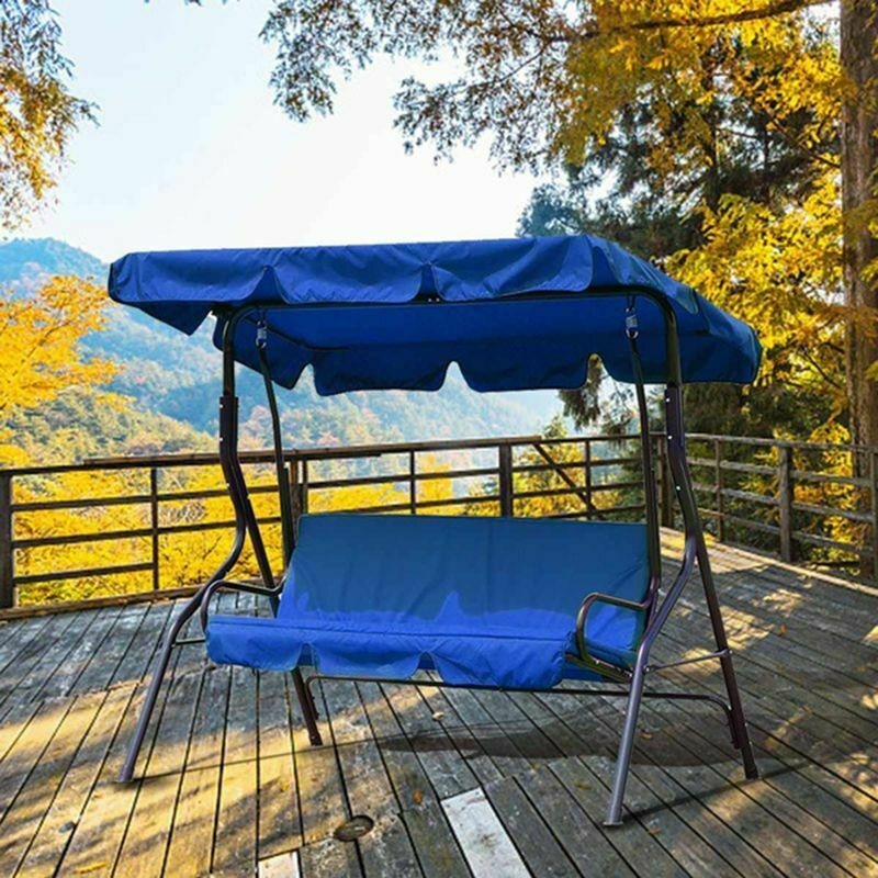 150*150*10cm Outdoor Garden Courtyard Swing Seat Cover Stretch Chair Cover Suitable For Three-seat Swing Shade Sail No Fade