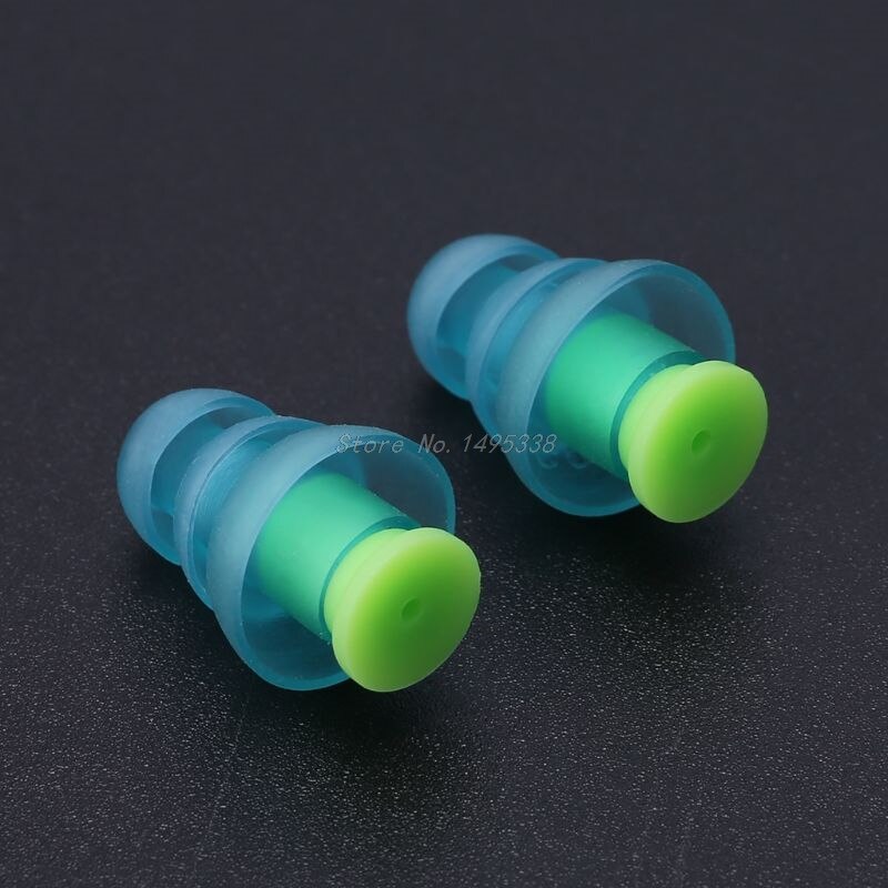 1 Pair Silicone Earplugs Noise Cancelling Reusable Ear Plugs Hearing Protection For Sleep DJ Bar Bands Sport Whosale