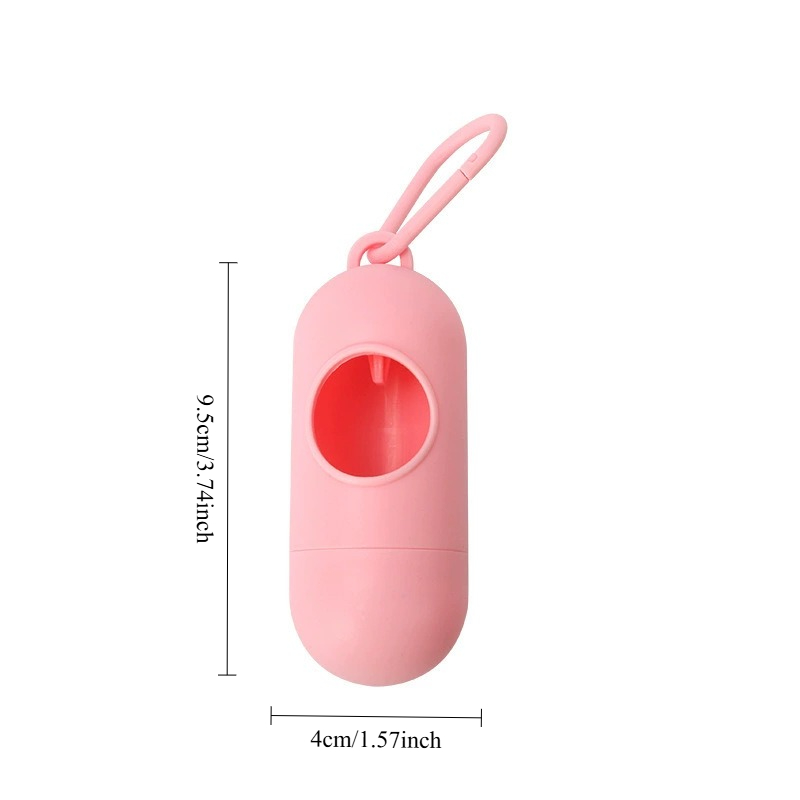 Coffee Cup Pet Garbage Bag Dispenser, Portable Outdoor Dog Walking Toilet Picking Garbage Bag Storage: GRAY