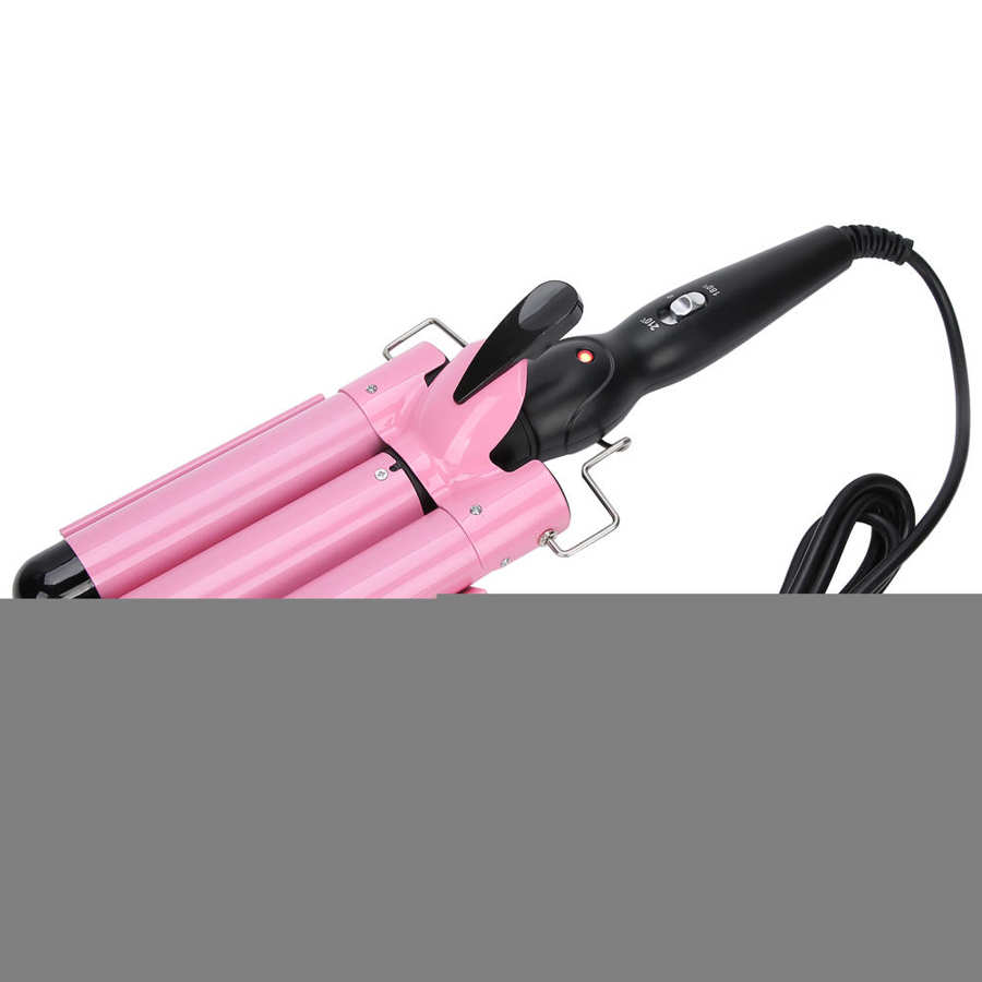 3 Barrel Curling Iron Wand Professiona Adjustable Hair Curler Irons Hair Waver Crimper Hair Styling Tool Hair Styler Wand: 28mm / EU