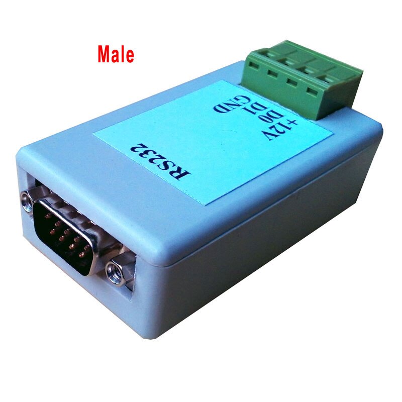 Port série RS232 vers Wiegand WG26/34/232/port série Wiegand/COM/transmission bidirectionnelle onverting RS232 lecteur de codes à barres: male interface