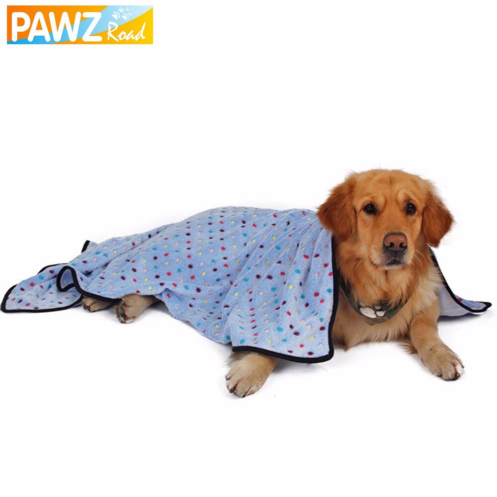 Pawz road grote hond deken handdoek voor honden kleurrijke dot deken Voor Huisdieren Puppy Kat Mat Mooie Kitten Badhanddoek Quilt