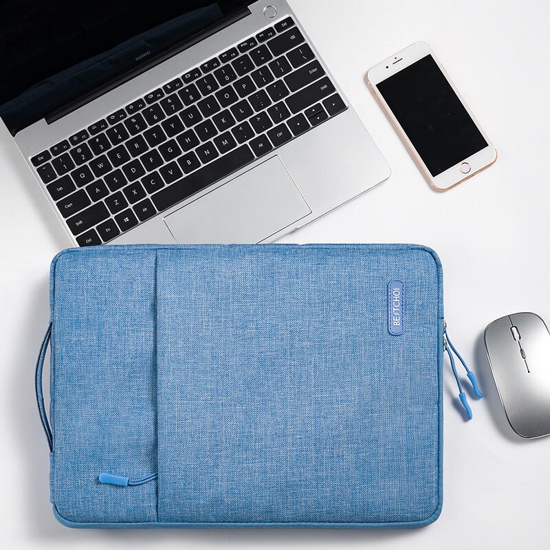 Bolsa para laptop 12 13.3 14 15.6 polegadas, bolsa para notebook para macbook air pro 13 15 huawei dell lenovo xiaomi superfície asus hp case: Azul Royal / 13-inch