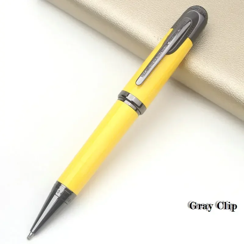 Classique Signature Ferr-ari Gray/Silver Clip Red Piston Rollerball Ballpoint Ink Fountain Pen Office Writing for