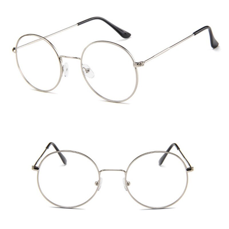 Rustige stijl unisex koreaanse stijl ronde montuur heldere lenzen bril leesbril optische bril: F
