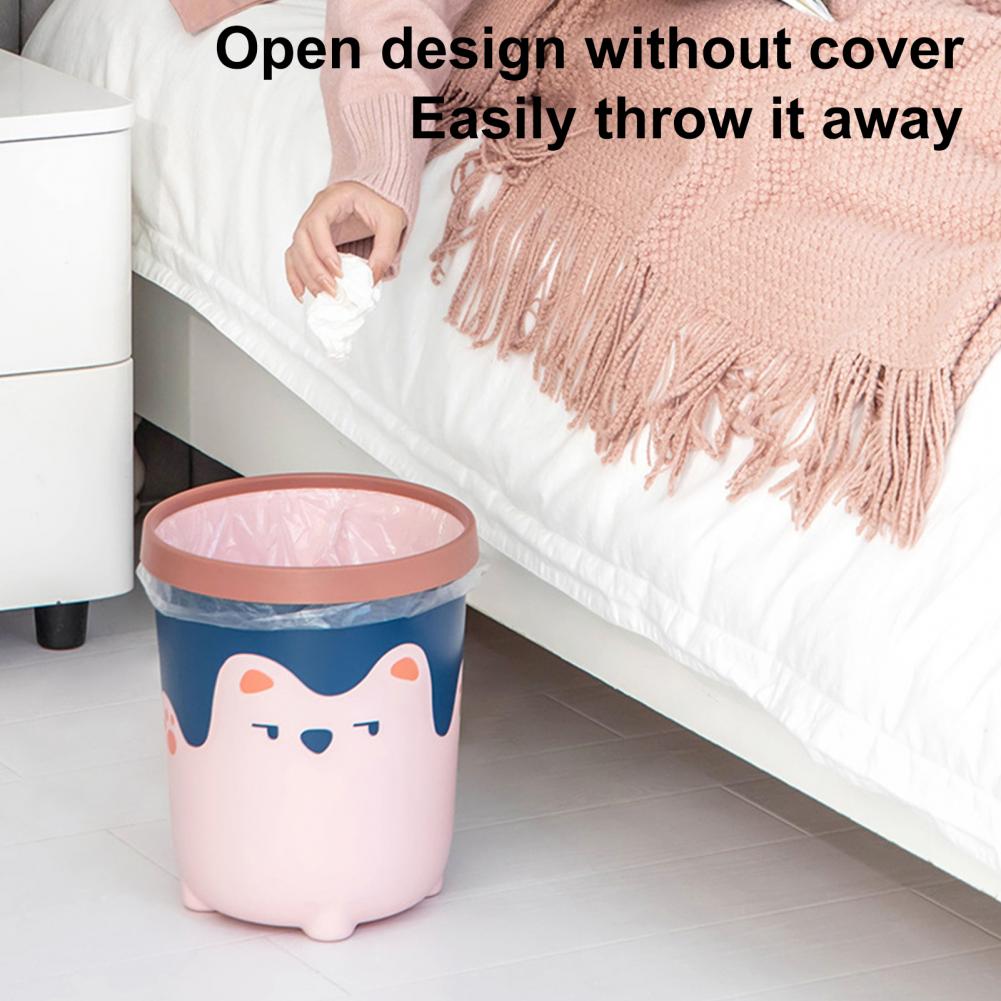 Large Capacity Easy to Use Convenient Bucket Waste Bin Wide Application Rubbish Garbage Bin Eco-friendly for Dorm