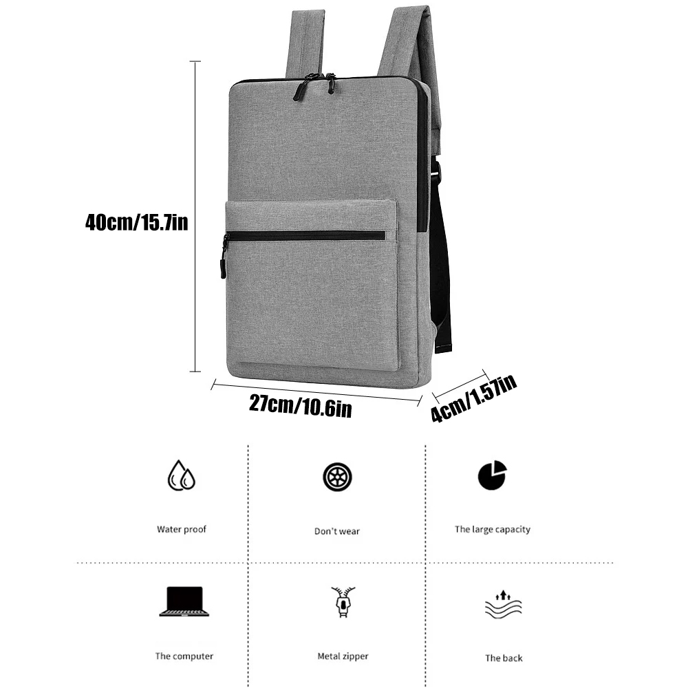 Slim Anti-Theft Laptop Backpack Water-Resistant Lightweight Expandable for 15.6 Notebook, Business Travel Office College Work