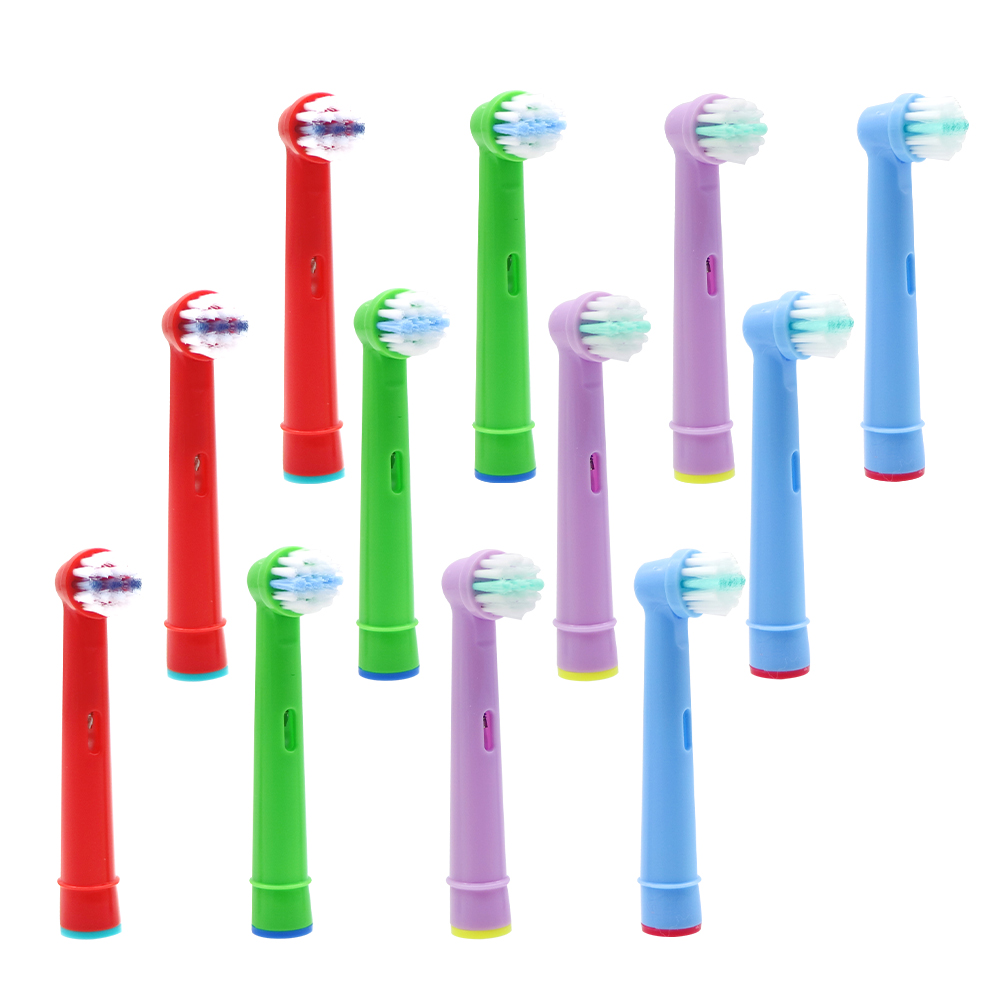 Cabezales de repuesto para cepillo de dientes eléctrico para niños, cabezales para Oral B EB-10A Pro Health stage, cuidado bucal, Exce 3D: Castaño