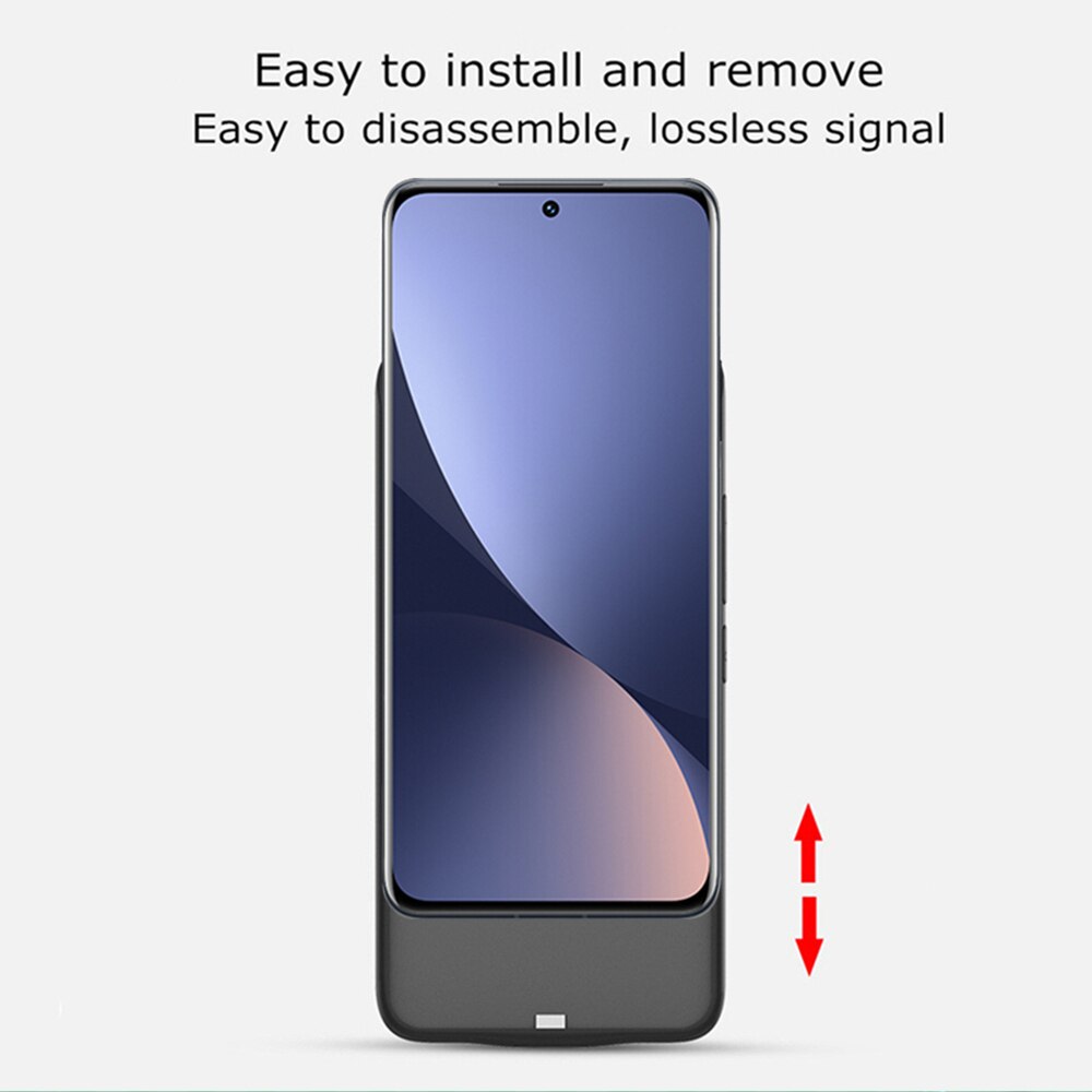 Externe Batterij Oplader Cover Voor Xiaomi Mi 12 Pro 12X Batterij Gevallen 6800Mah Power Bank Opladen Cover Voor Xiaomi 12 Power Case