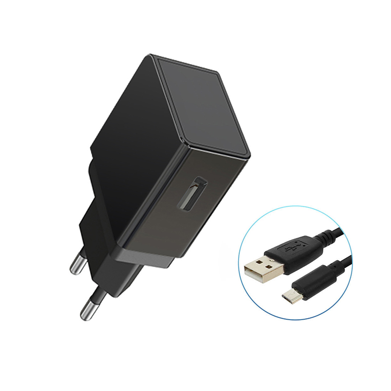 Lader Met Data Kabel Micro Usb 1 Meter 2.0 5V/1.1A Compatibel Met Android Mobiele Telefoon Smartphone Tablet speaker Kleur Zwart